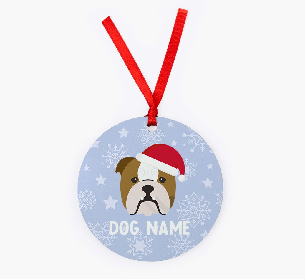 Snowflake: Personalized {breedFullName} Christmas Decoration