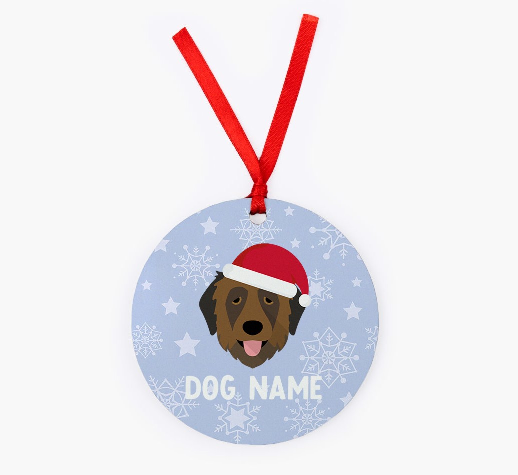 Snowflake: Personalised {breedFullName} Christmas Decoration