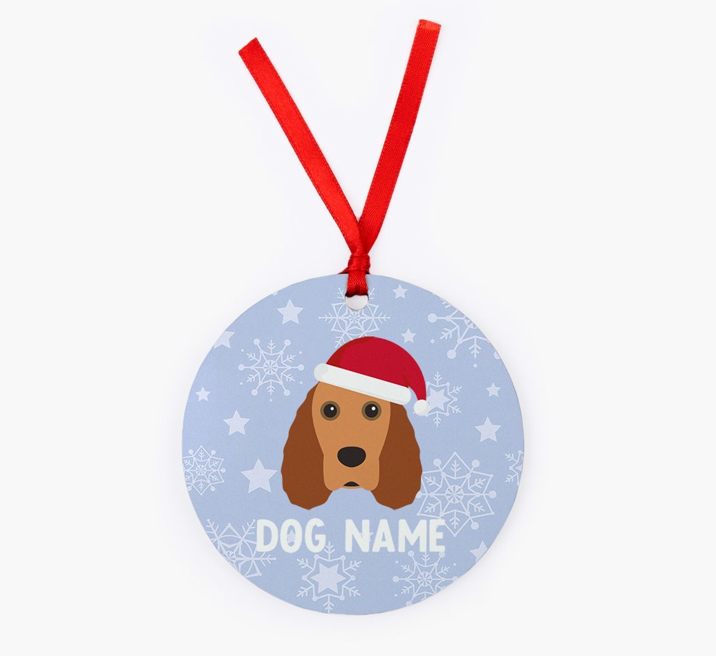Snowflake: Personalized {breedFullName} Christmas Decoration