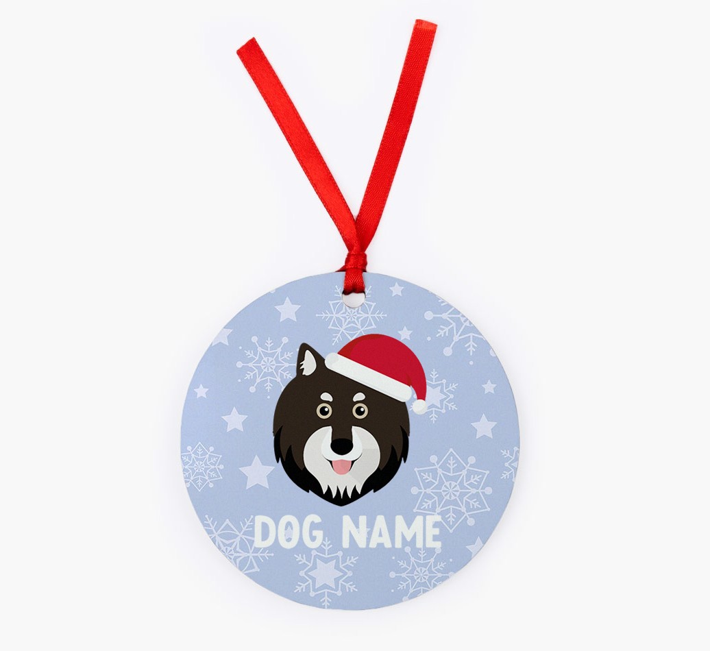 Snowflake: Personalized {breedFullName} Christmas Decoration
