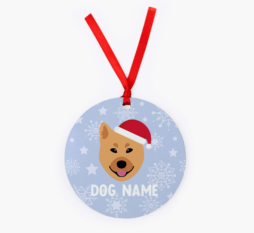 Snowflake: Personalized {breedFullName} Christmas Decoration