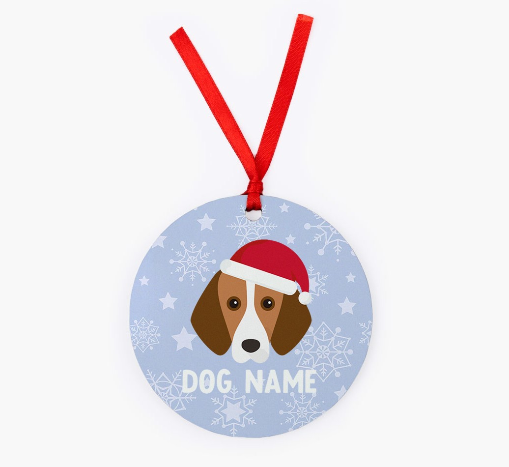 Snowflake: Personalized {breedFullName} Christmas Decoration