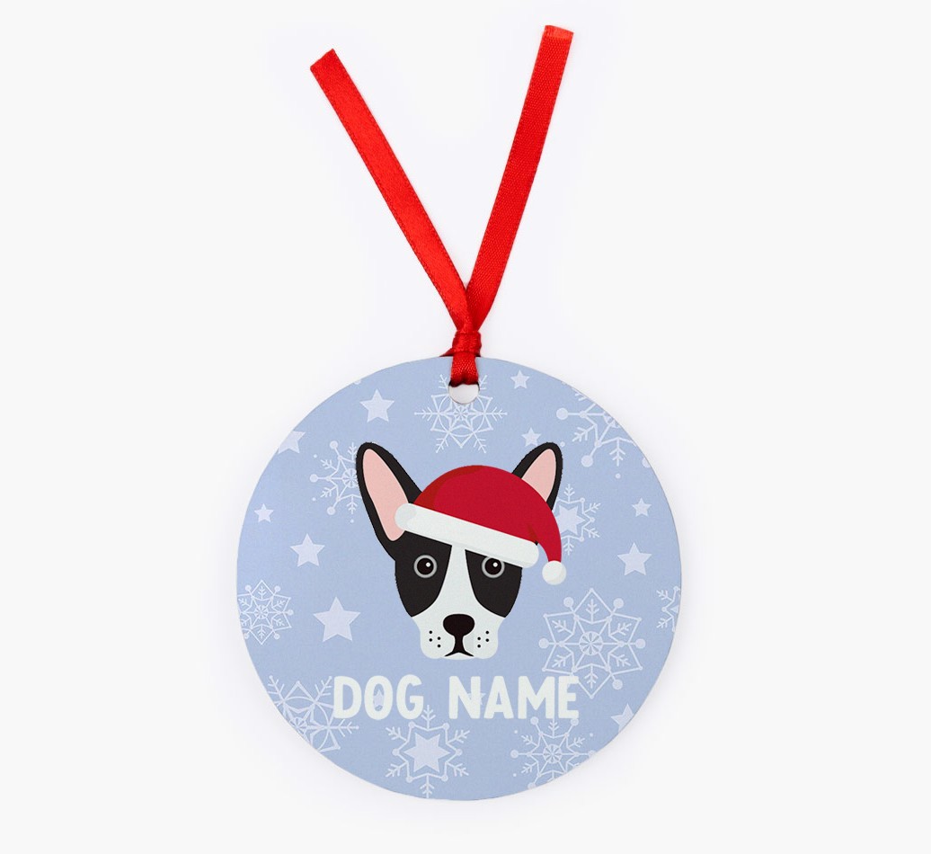 Snowflake: Personalized {breedFullName} Christmas Decoration