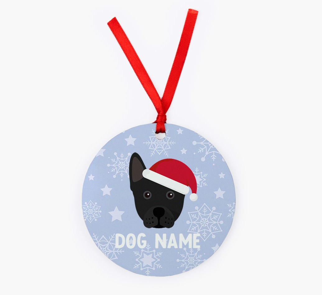 Snowflake: Personalized {breedFullName} Christmas Decoration