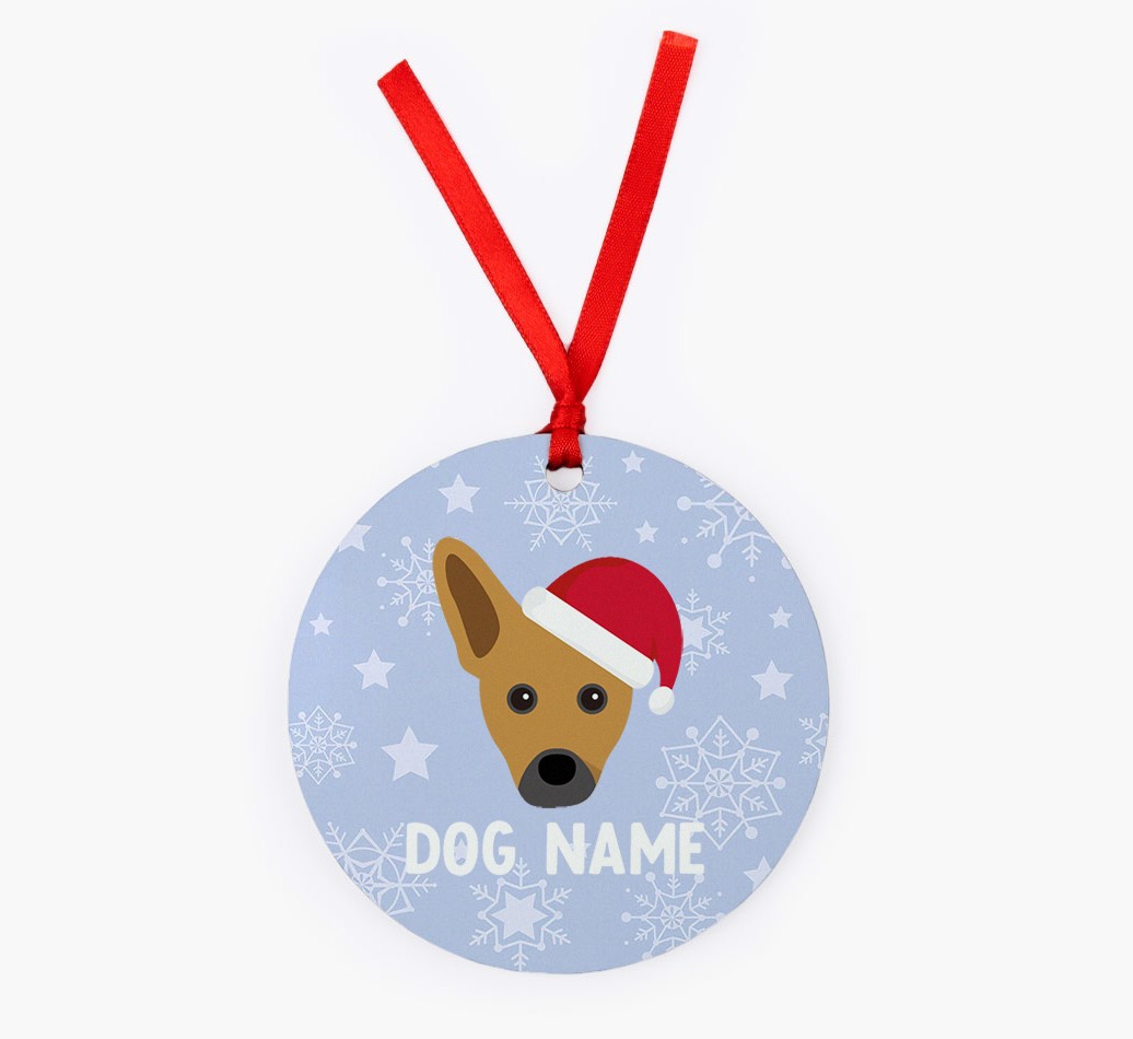 Snowflake: Personalized {breedFullName} Christmas Decoration