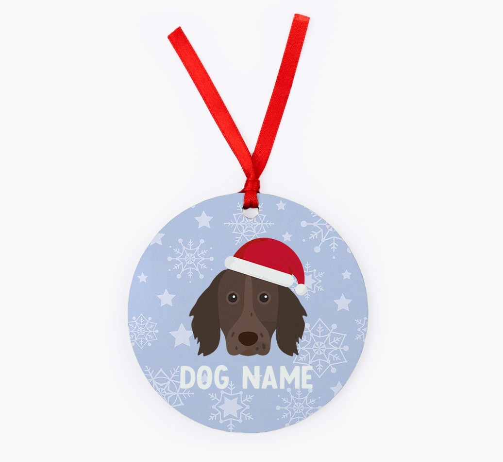 Snowflake: Personalized {breedFullName} Christmas Decoration