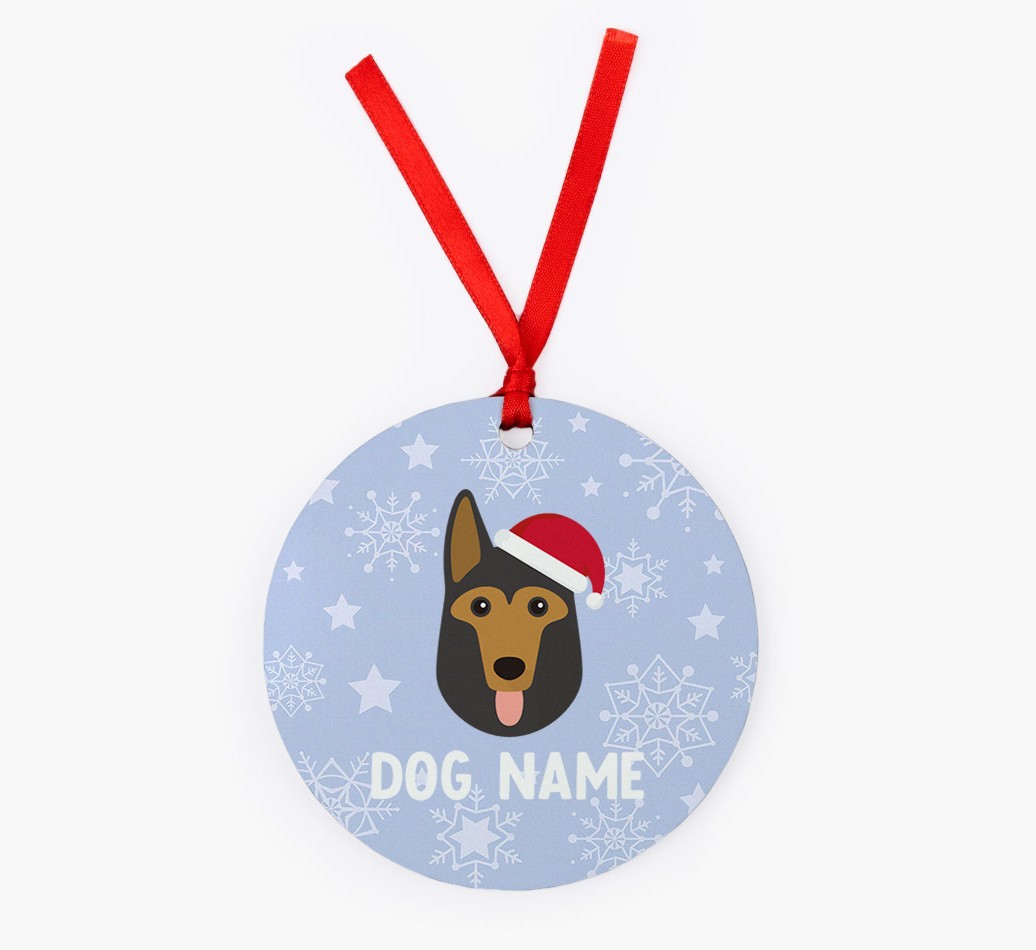 Snowflake: Personalised {breedFullName} Christmas Decoration