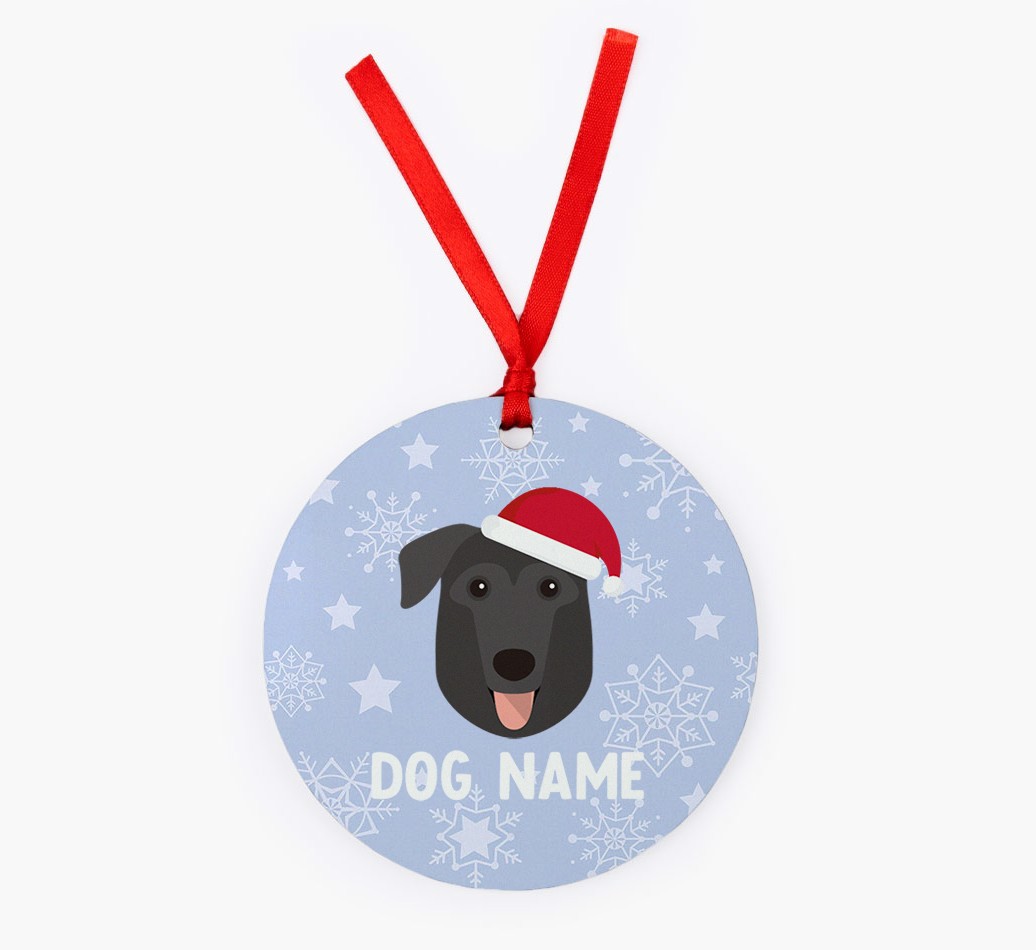 Snowflake: Personalized {breedFullName} Christmas Decoration