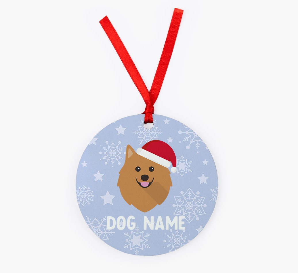 Snowflake: Personalised {breedFullName} Christmas Decoration
