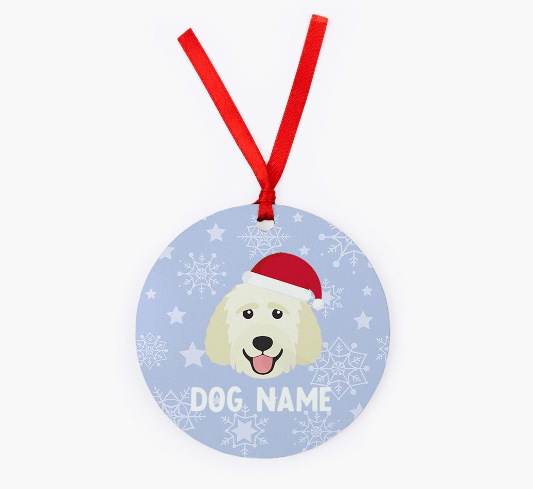 Snowflake: Personalized {breedFullName} Christmas Decoration