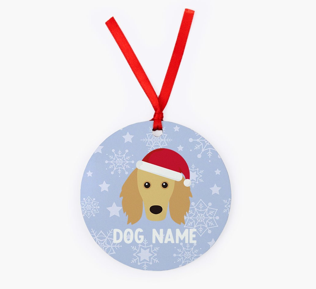 Snowflake: Personalized {breedFullName} Christmas Decoration