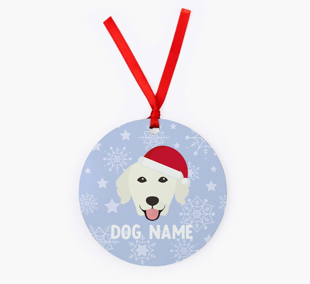 Snowflake: Personalized {breedFullName} Christmas Decoration