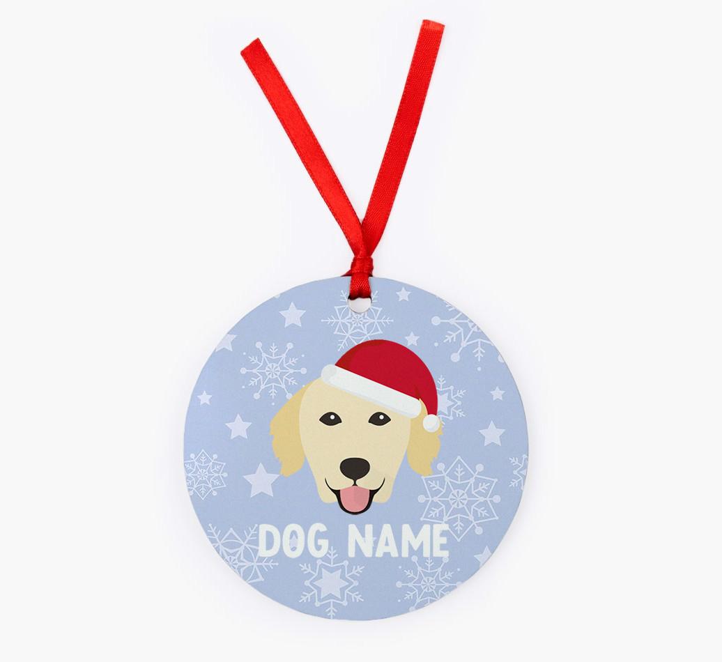 Snowflake: Personalized {breedFullName} Christmas Decoration