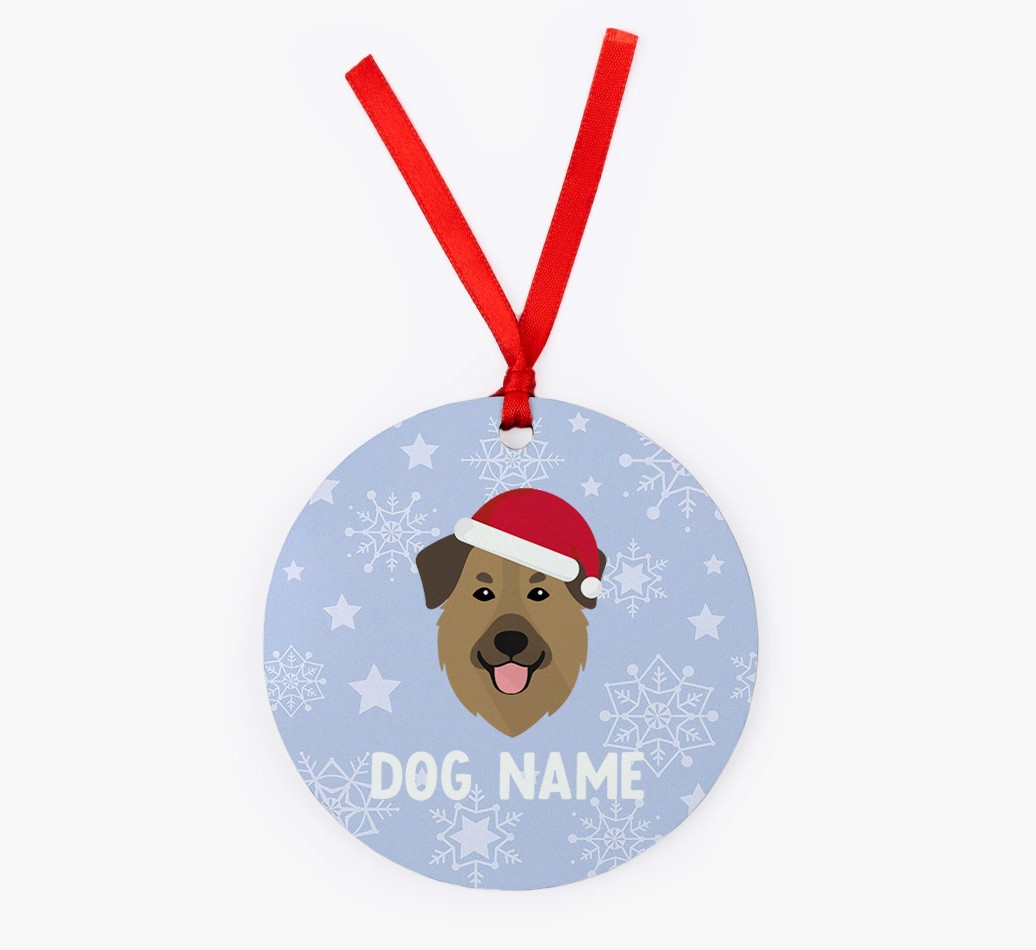 Snowflake: Personalized {breedFullName} Christmas Decoration