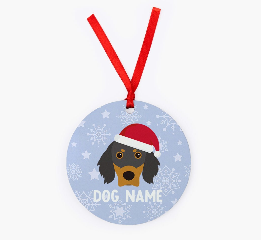 Snowflake: Personalized {breedFullName} Christmas Decoration