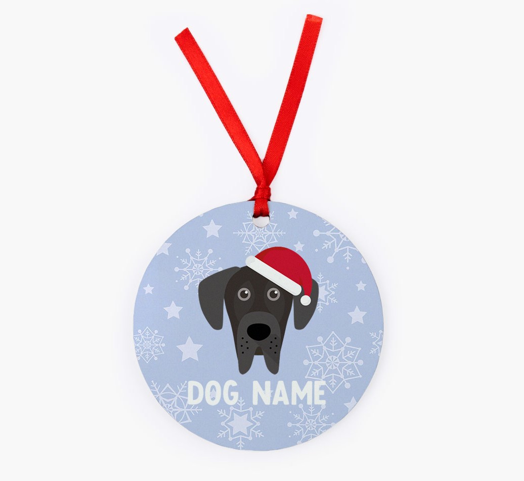 Snowflake: Personalized {breedFullName} Christmas Decoration