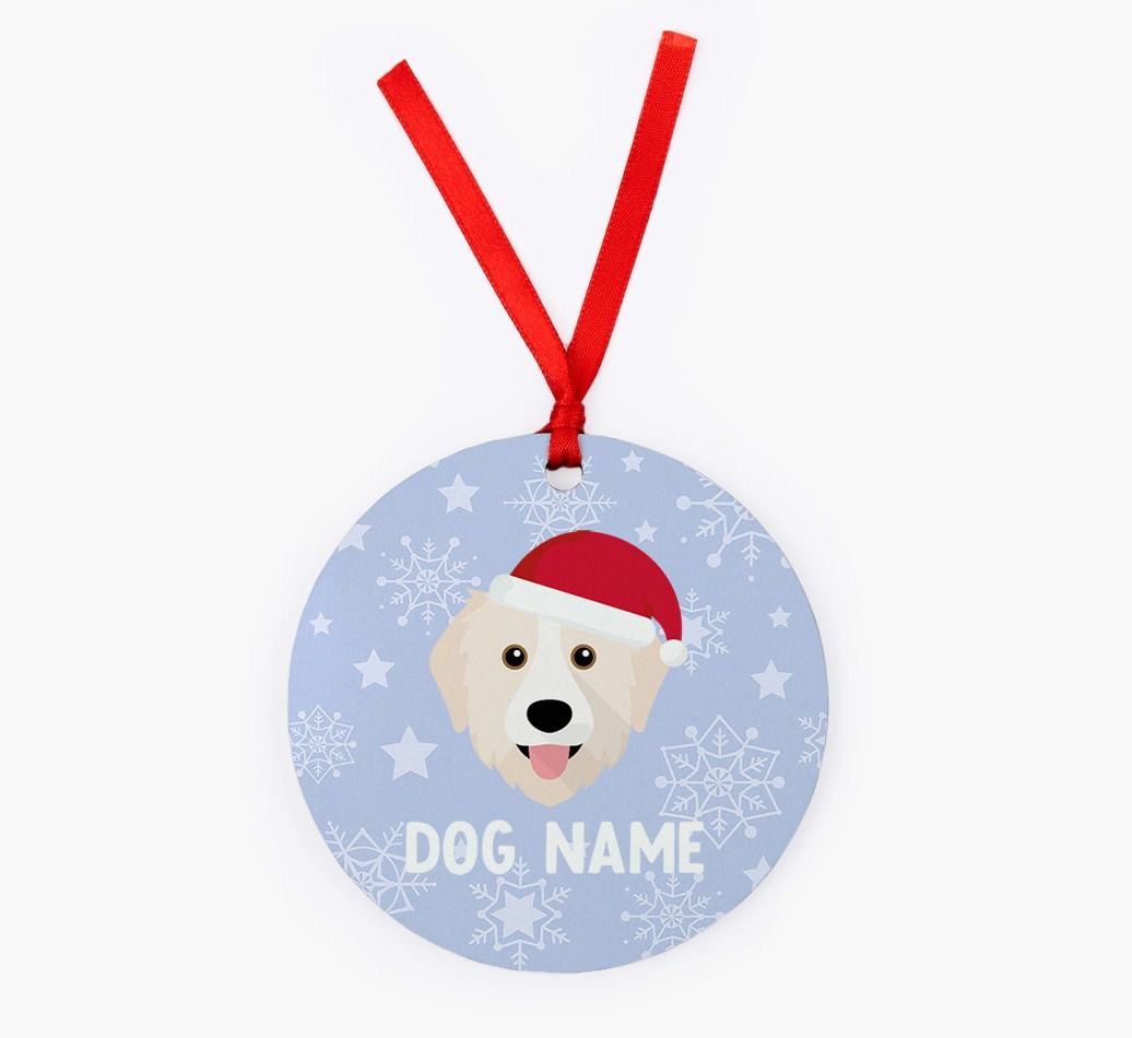 Snowflake: Personalized {breedFullName} Christmas Decoration