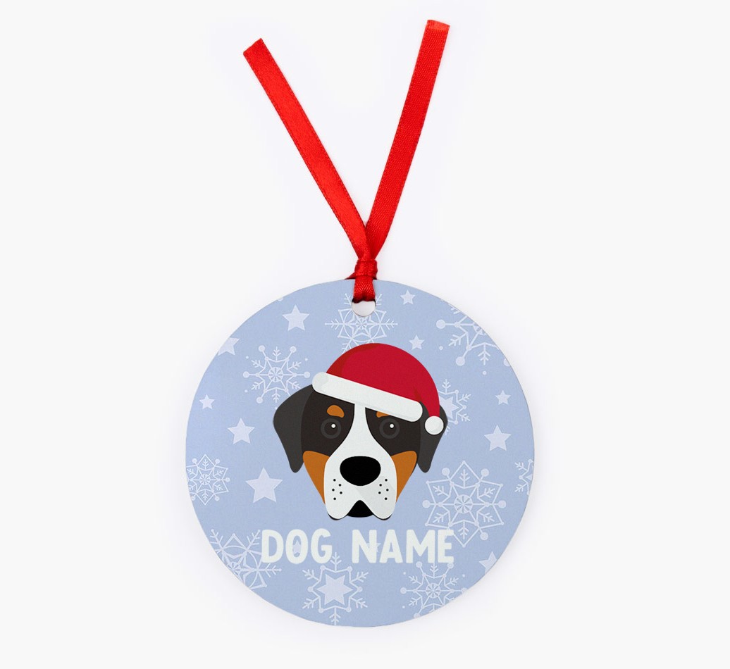 Snowflake: Personalized {breedFullName} Christmas Decoration