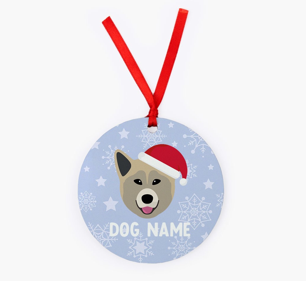 Snowflake: Personalised {breedFullName} Christmas Decoration