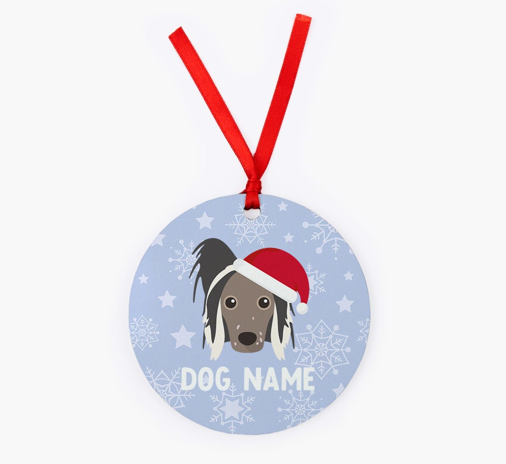 Snowflake: Personalized {breedFullName} Christmas Decoration