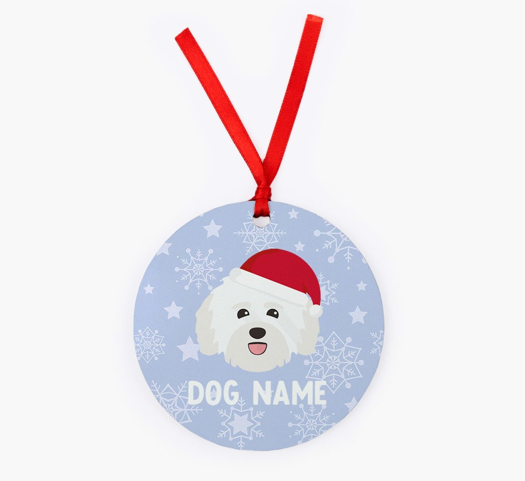 Snowflake: Personalized {breedFullName} Christmas Decoration