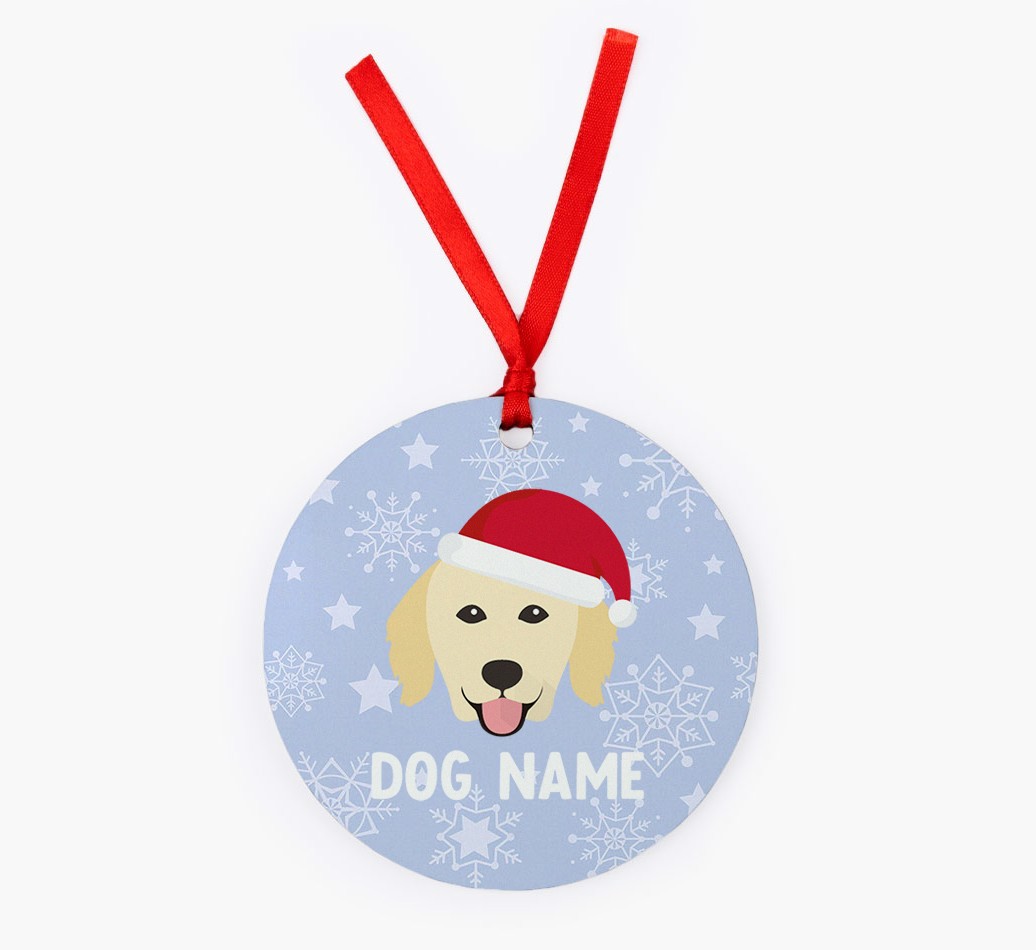 Snowflake: Personalised {breedFullName} Christmas Decoration