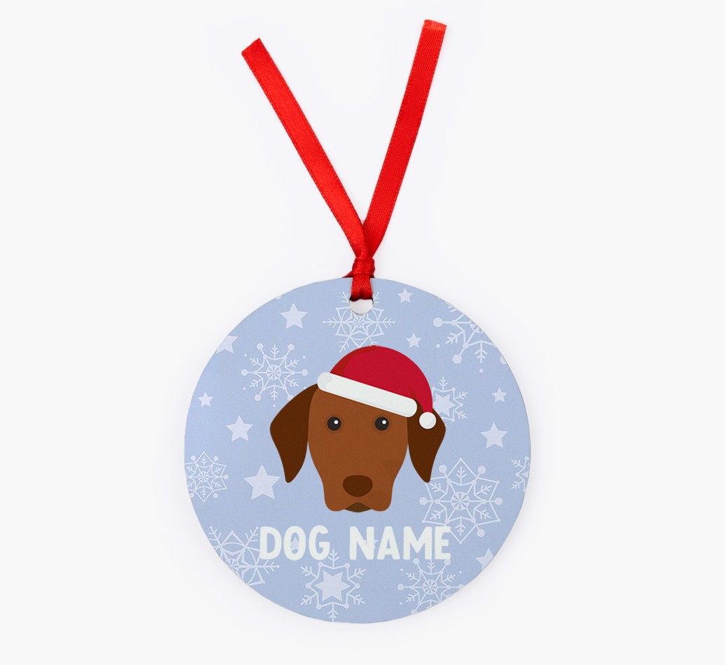 Snowflake: Personalised {breedFullName} Christmas Decoration