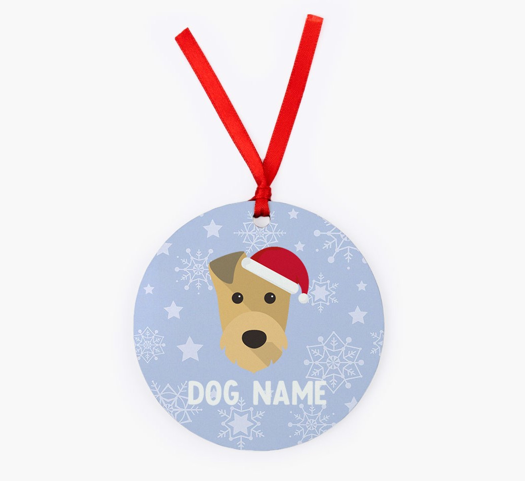 Snowflake: Personalized {breedFullName} Christmas Decoration