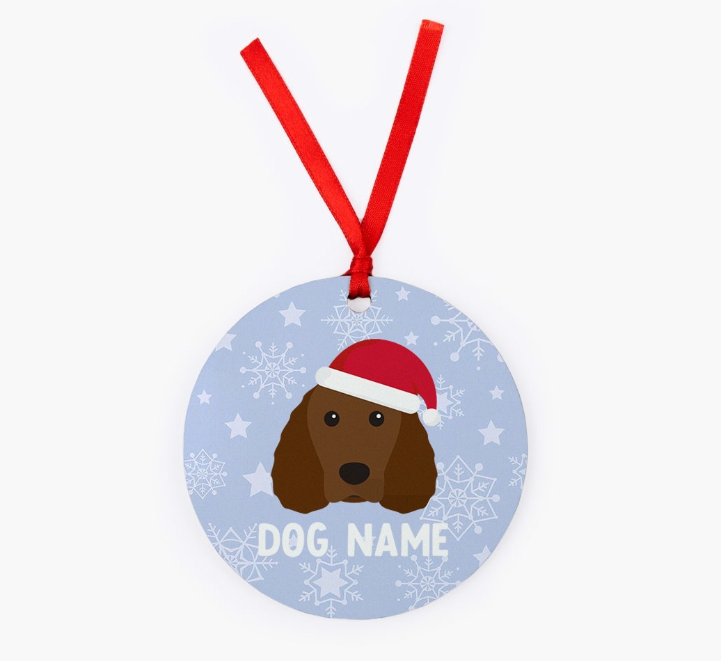 Snowflake: Personalised {breedFullName} Christmas Decoration