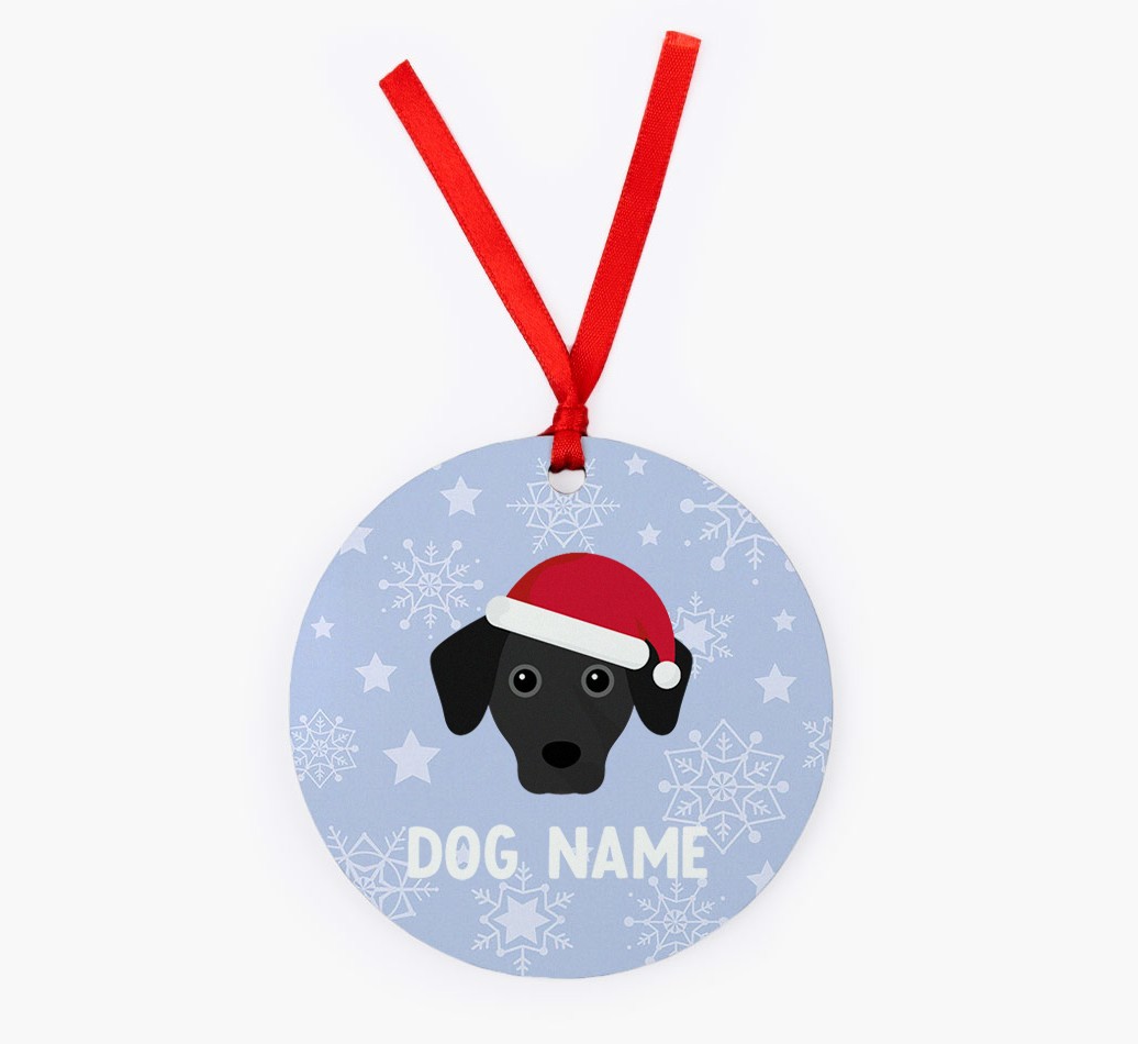 Snowflake: Personalized {breedFullName} Christmas Decoration