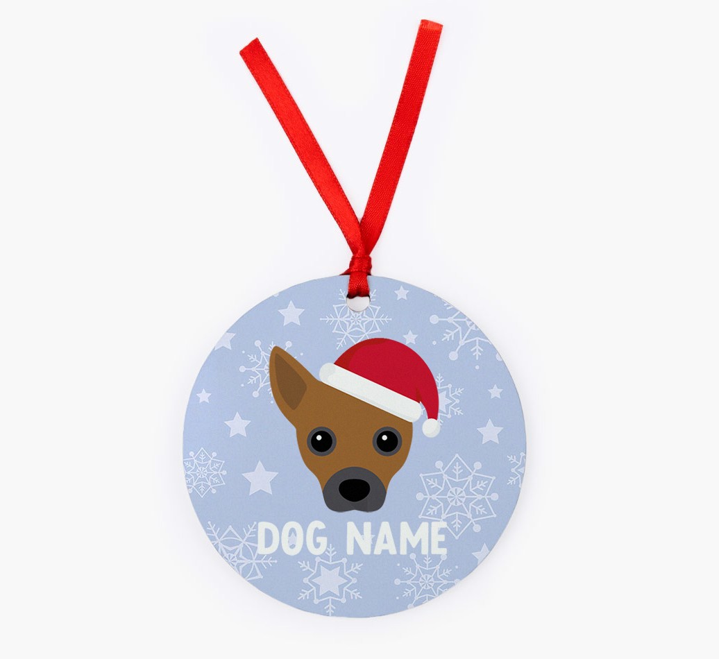 Snowflake: Personalized {breedFullName} Christmas Decoration