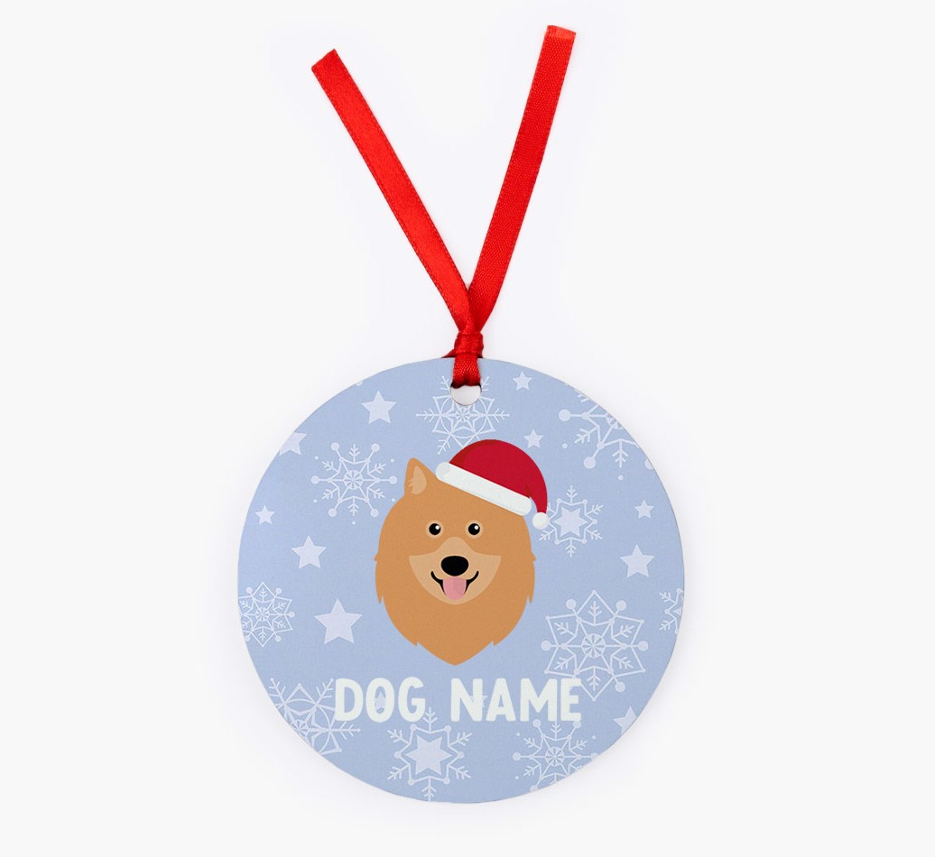 Snowflake: Personalized {breedFullName} Christmas Decoration