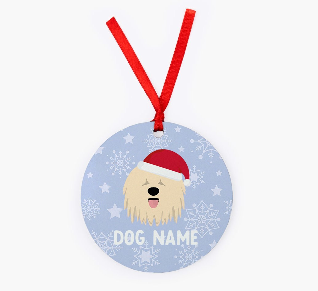 Snowflake: Personalized {breedFullName} Christmas Decoration