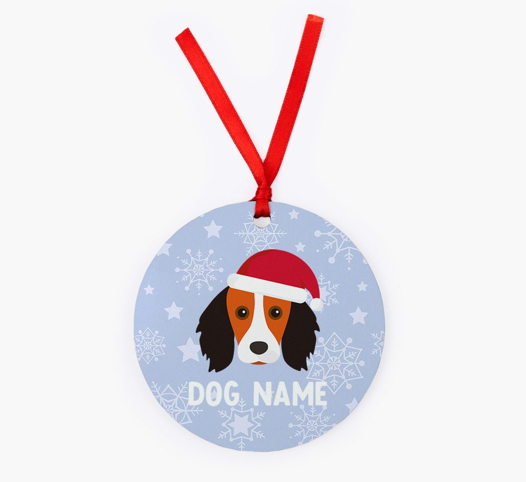 Snowflake: Personalized {breedFullName} Christmas Decoration