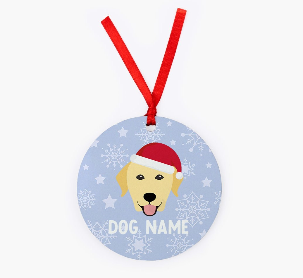 Snowflake: Personalized {breedFullName} Christmas Decoration