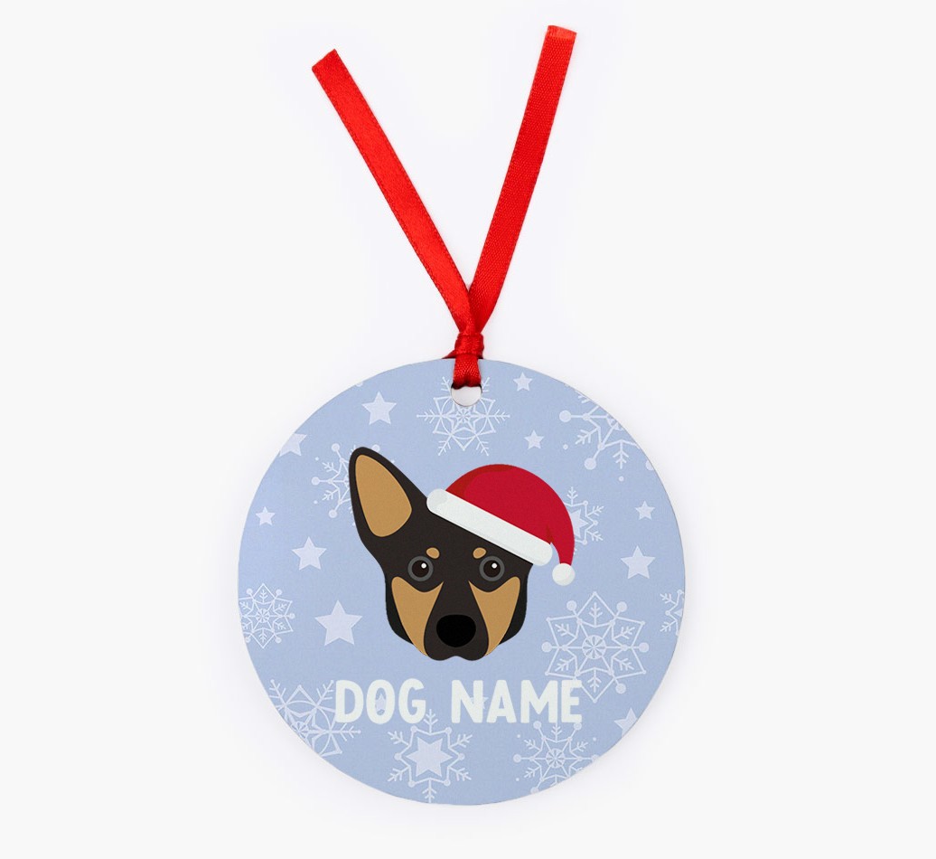 Snowflake: Personalised {breedFullName} Christmas Decoration