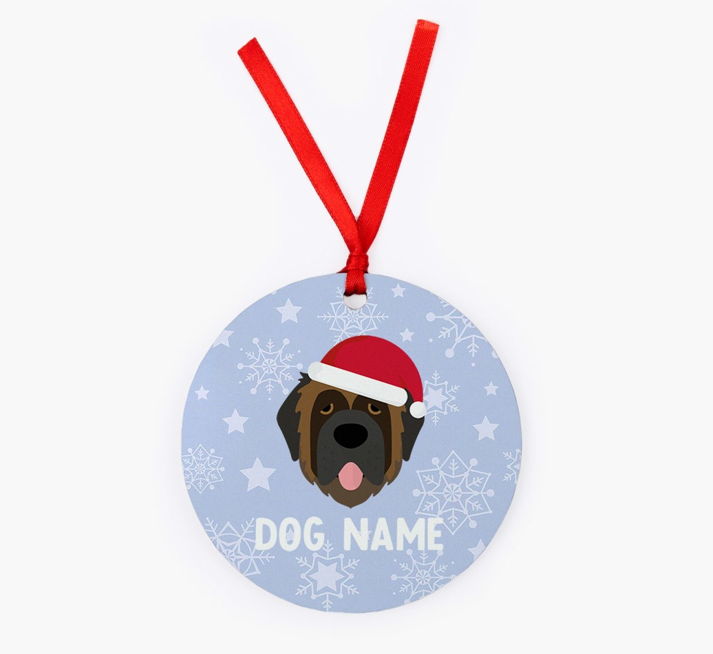 Snowflake: Personalized {breedFullName} Christmas Decoration