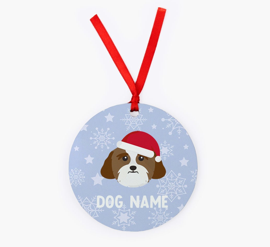 Snowflake: Personalized {breedFullName} Christmas Decoration