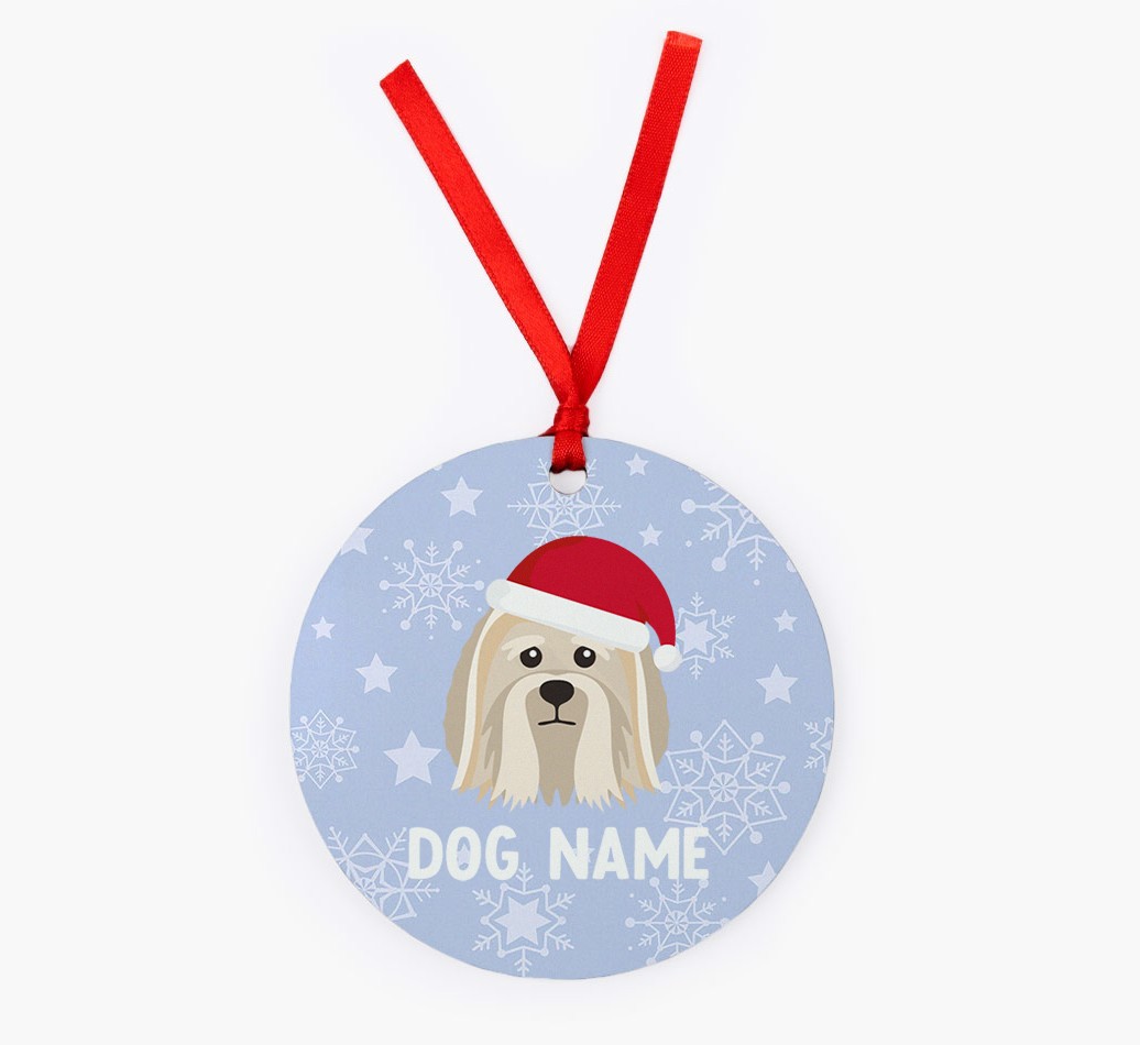 Snowflake: Personalized {breedFullName} Christmas Decoration