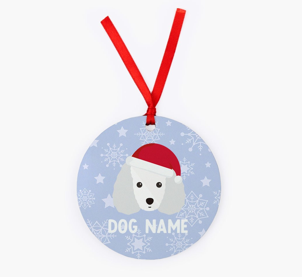 Snowflake: Personalized {breedFullName} Christmas Decoration