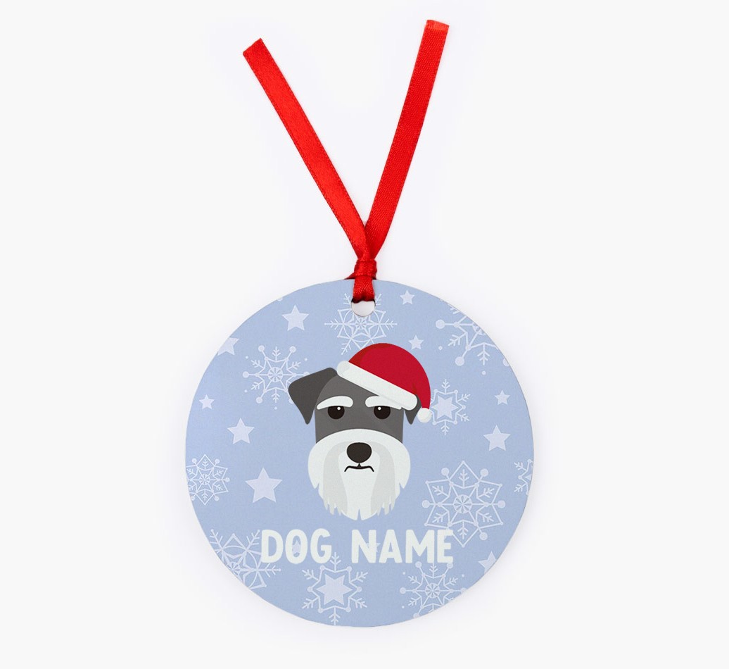 Snowflake: Personalised {breedFullName} Christmas Decoration