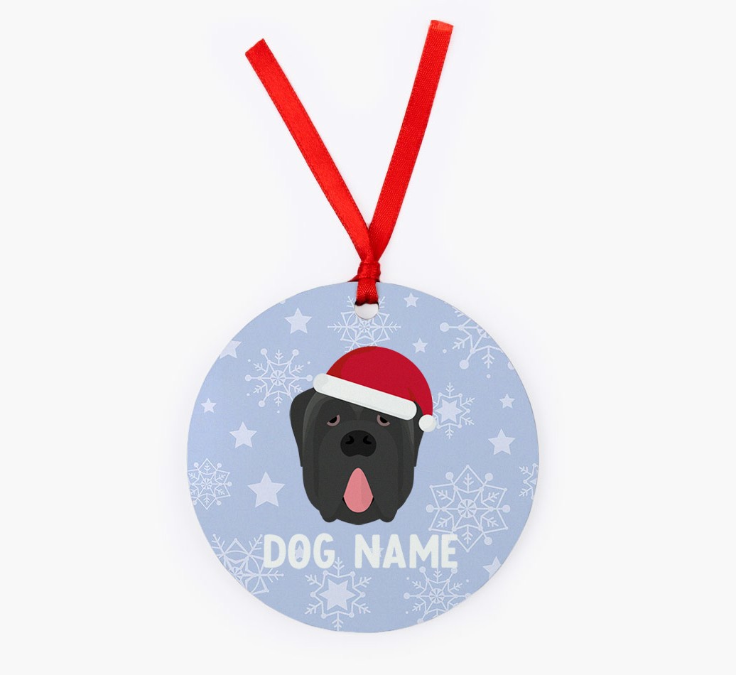 Snowflake: Personalized {breedFullName} Christmas Decoration