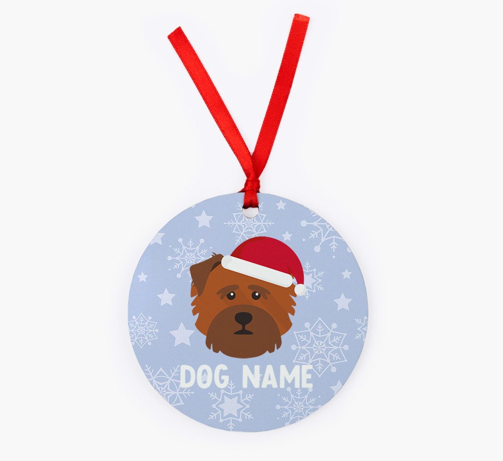 Snowflake: Personalised {breedFullName} Christmas Decoration