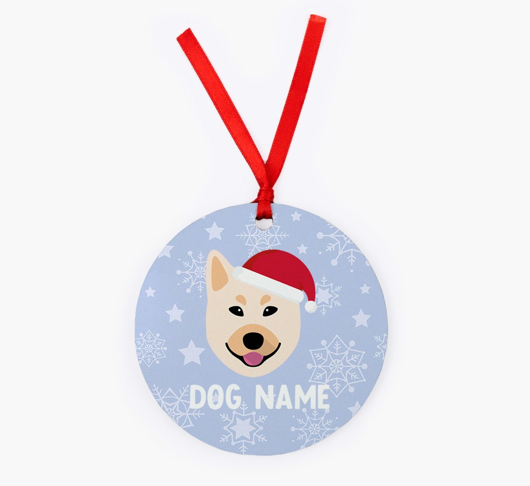 Snowflake: Personalized {breedFullName} Christmas Decoration
