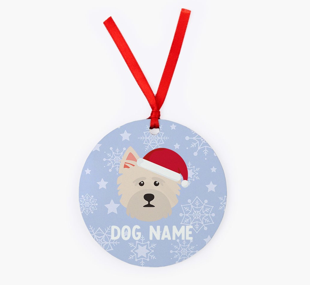 Snowflake: Personalized {breedFullName} Christmas Decoration