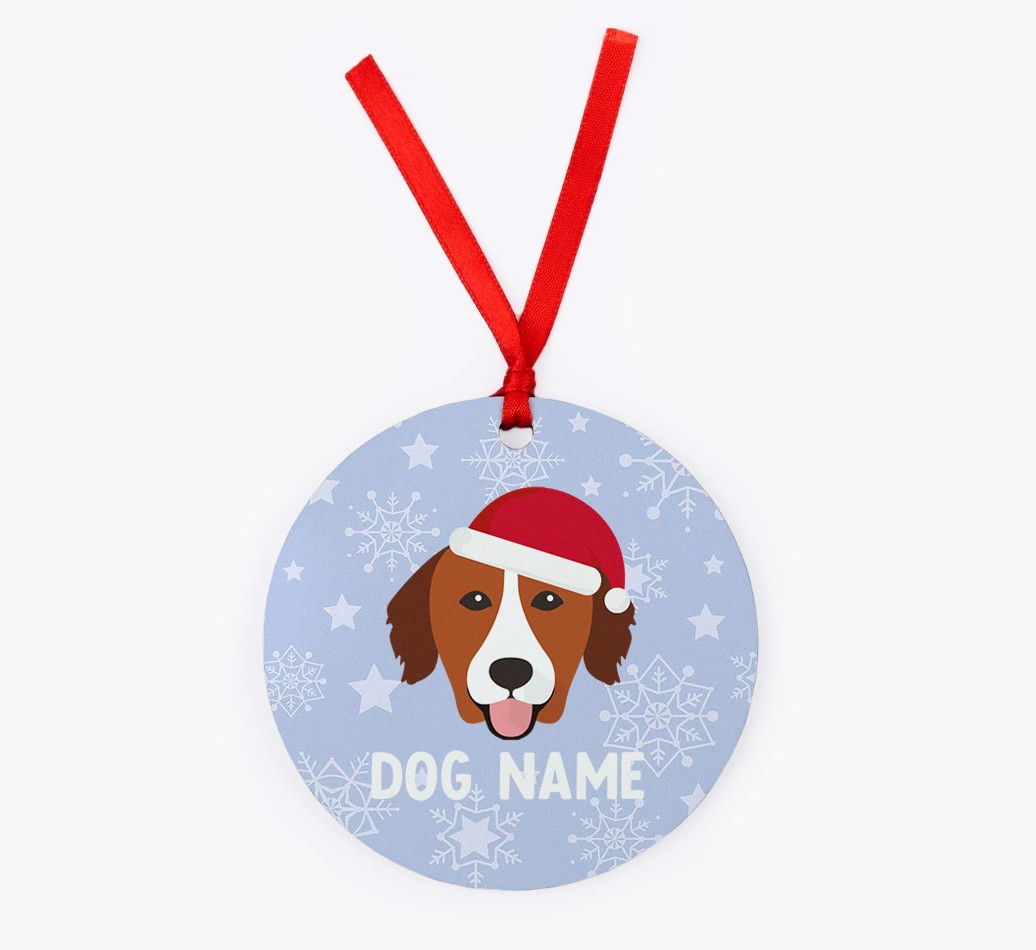Snowflake: Personalized {breedFullName} Christmas Decoration