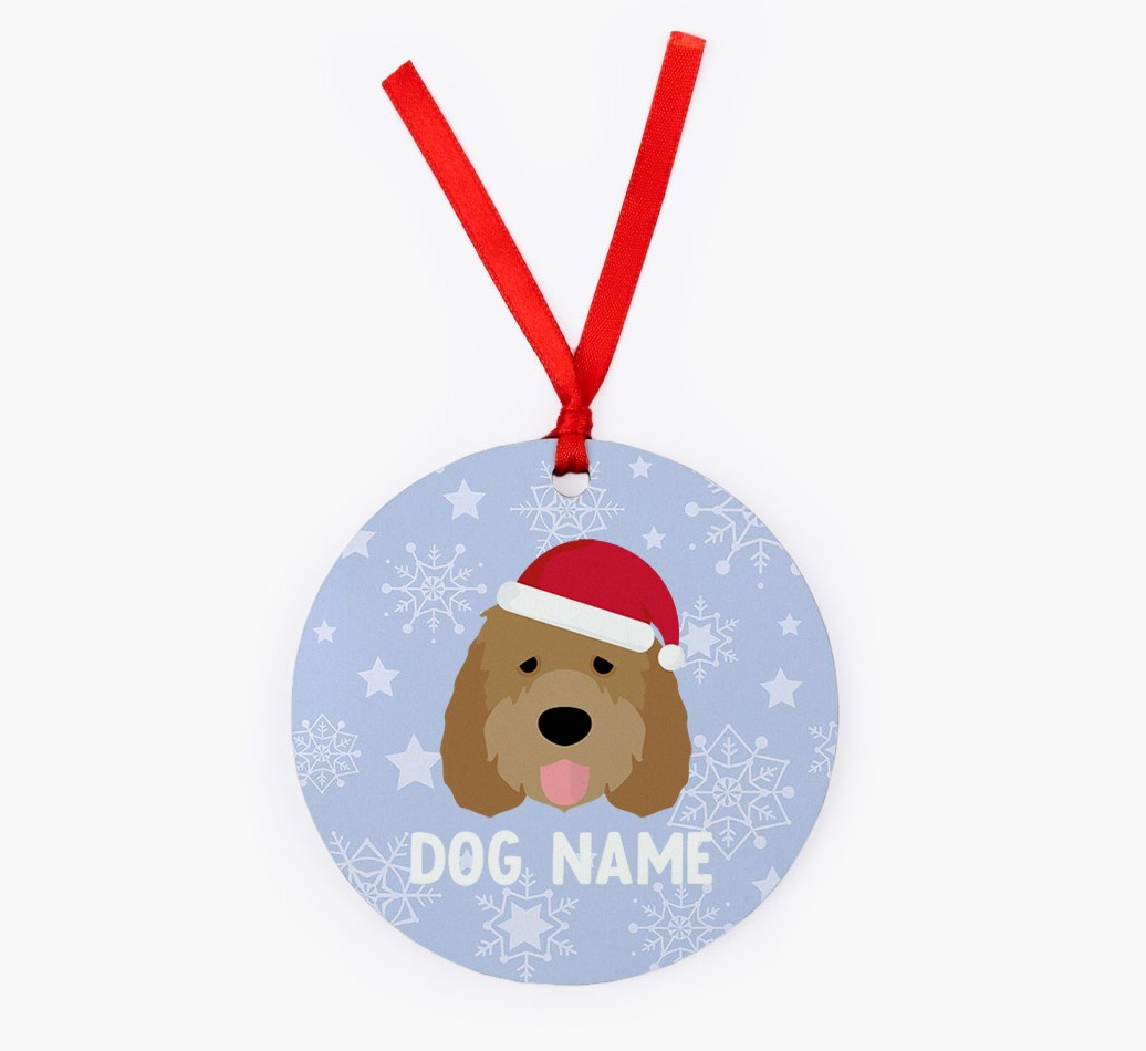 Snowflake: Personalized {breedFullName} Christmas Decoration