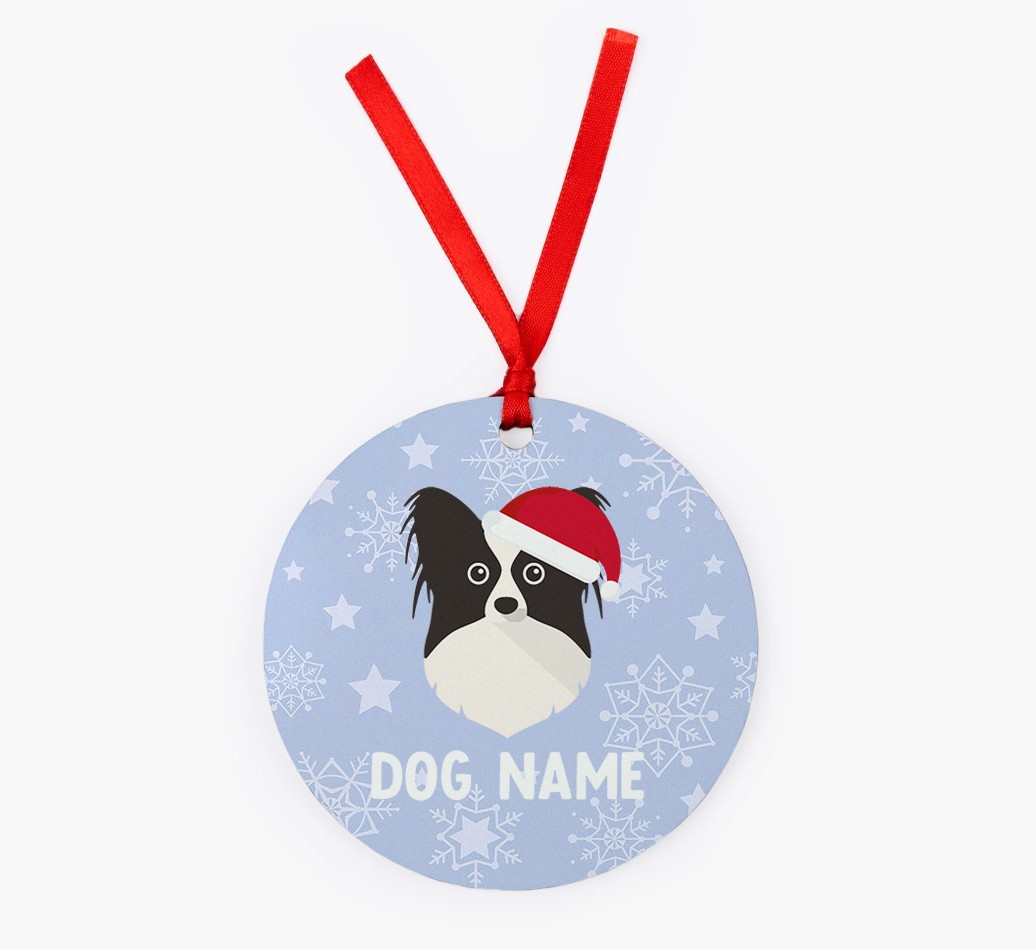 Snowflake: Personalized {breedFullName} Christmas Decoration