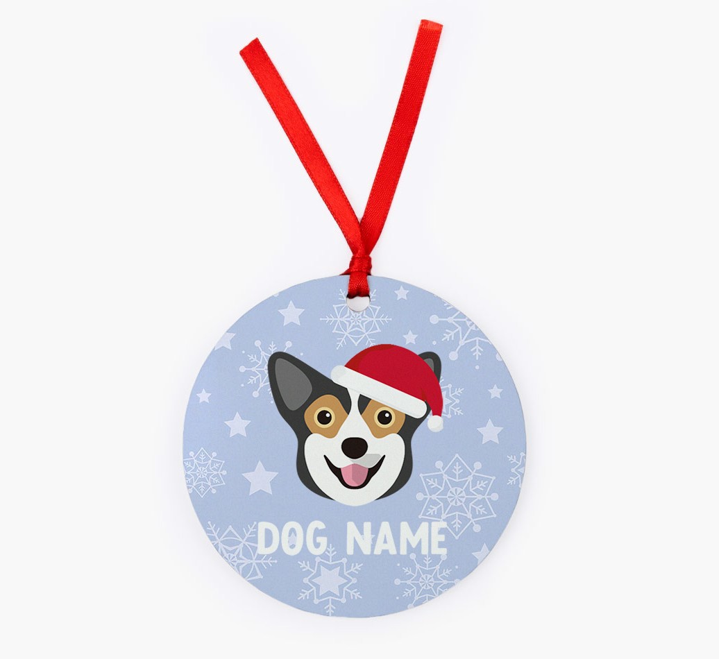 Snowflake: Personalized {breedFullName} Christmas Decoration