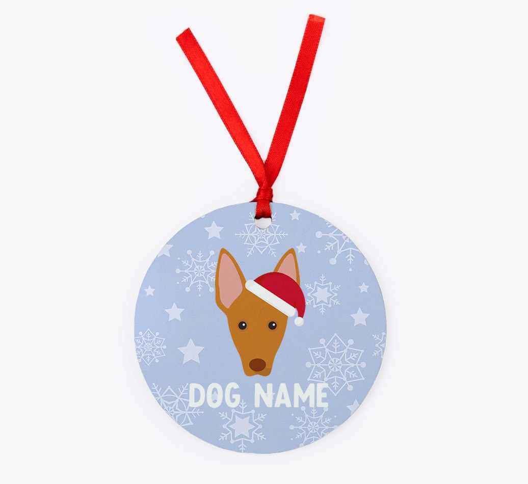 Snowflake: Personalized {breedFullName} Christmas Decoration
